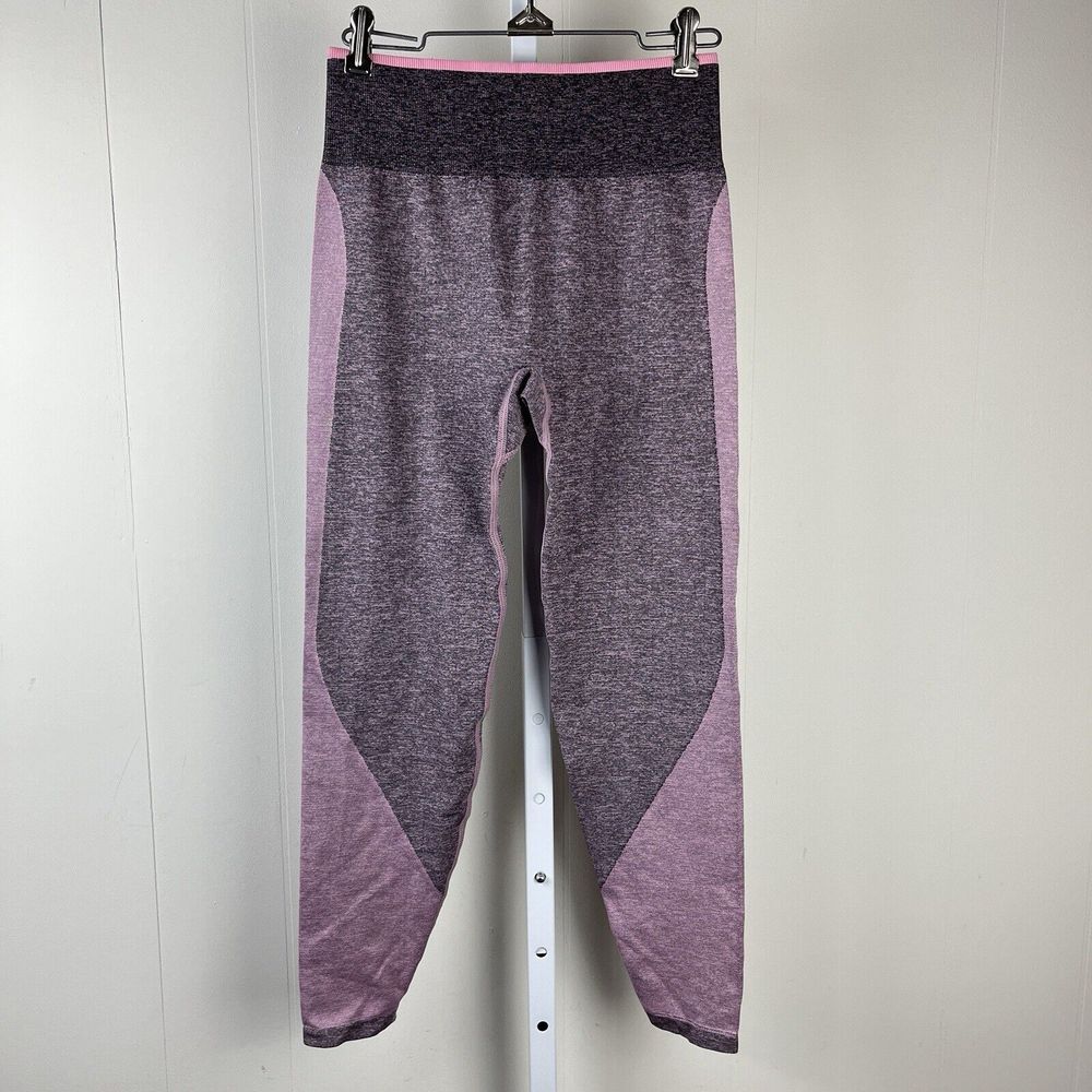 Victoria's Secret PINK Seamless Leggings Heather‎ Pink Gray Womens Medium
